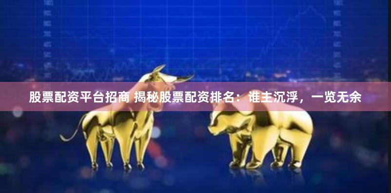 股票配资平台招商 揭秘股票配资排名：谁主沉浮，一览无余